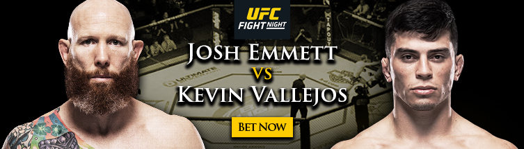 UFC Fight Night: Emmett vs. Vallejos Betting